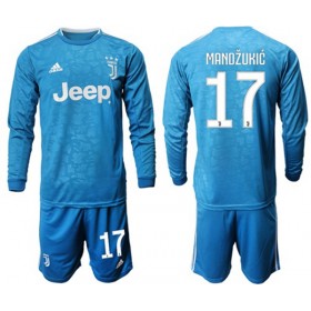 Koszulka Juventus Mandzukic 17 Dziecięcy Trzeci Koszulki Piłkarskie 2019-2020 Długi Rękaw